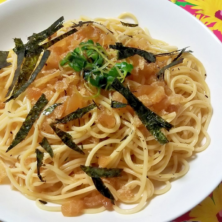 超簡単！味付け数の子のリメイクパスタ